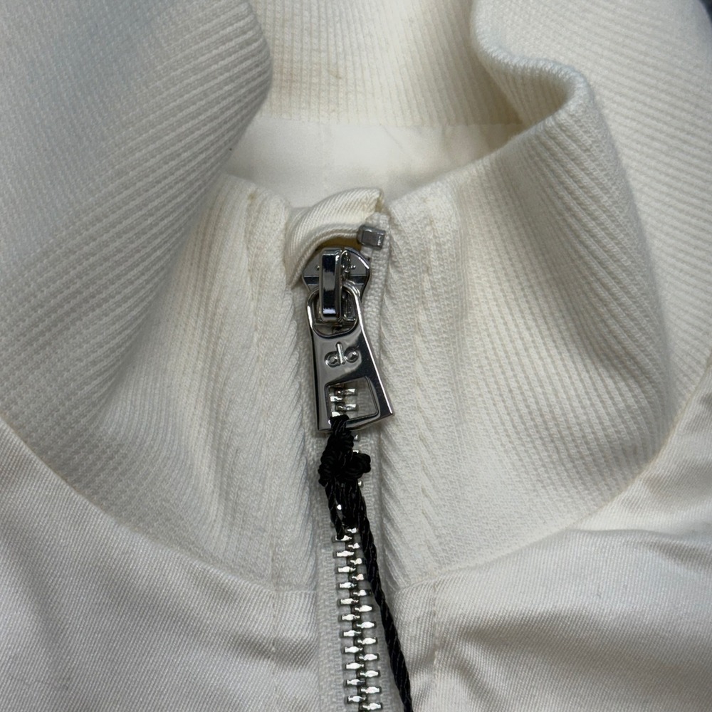 Alo Yoga Night Out Women's Cargo Jacket Ivory NWT's Cotton Twill Boxy Cropped. - Picture 5 of 14
